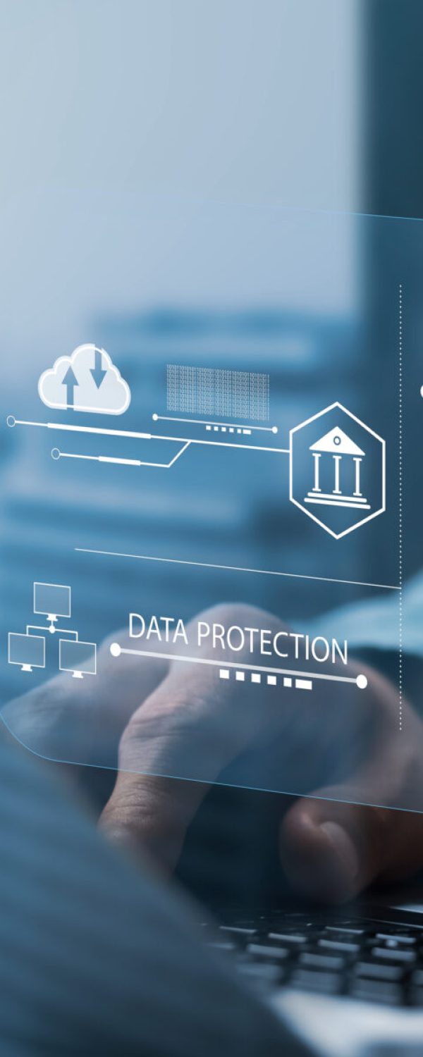 cybersecurity concept, user privacy security and encryption, secure internet access Future technology and cybernetics, screen padlock.